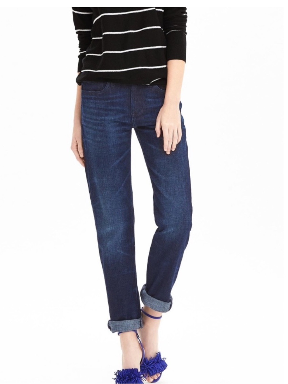 ❤️ Banana Republic Boyfriend Girlfriend Jeans Blue